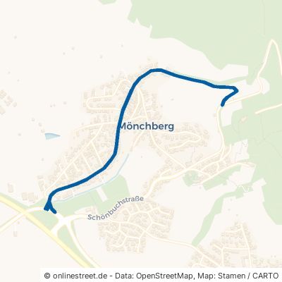 Weingartenstraße Herrenberg Mönchberg 