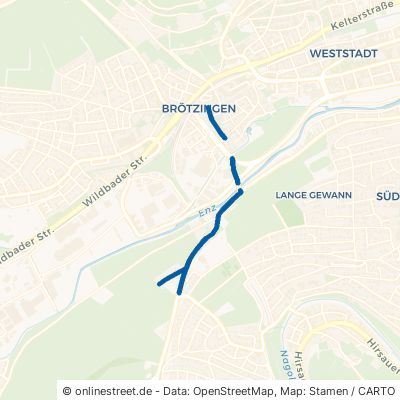 Büchenbronner Straße Pforzheim Brötzingen 