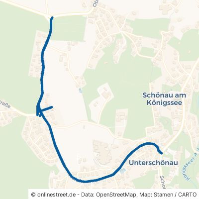 Waldhauserstraße Schönau am Königssee Oberschönau 