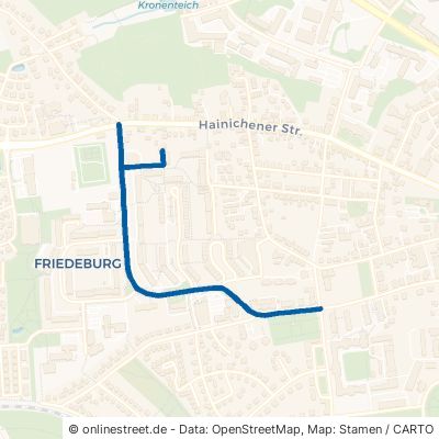Friedeburger Straße Freiberg Lößnitz 
