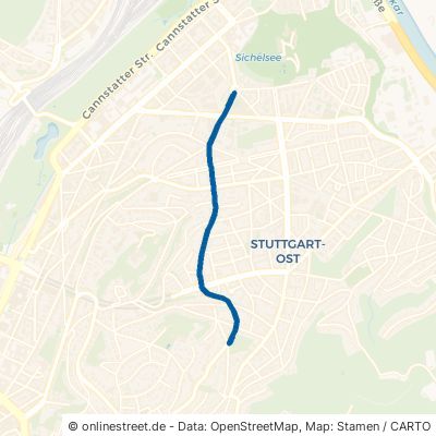 Schwarenbergstraße Stuttgart Ost 