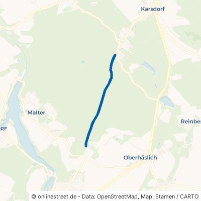 Mühlweg Rabenau Karsdorf 