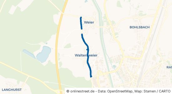 Römerstraße Offenburg Waltersweier 
