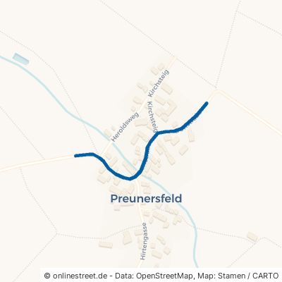 Dorfstraße Schnabelwaid Preunersfeld 