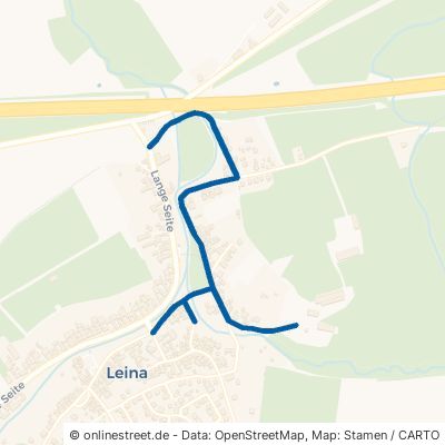 Uelleber Straße Leinatal Leina 
