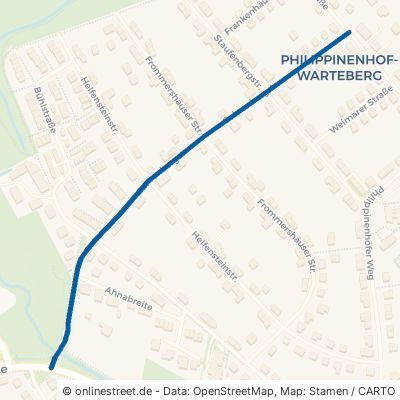 Gahrenbergstraße Kassel Philippinenhof/Warteberg 