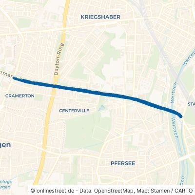 Bürgermeister-Ackermann-Straße Augsburg Kriegshaber 