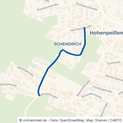 Zugspitzweg Hohenpeißenberg 