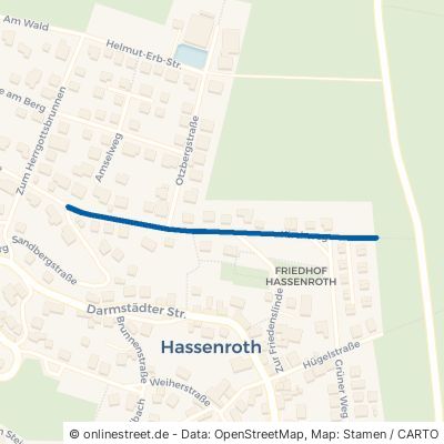 Kirchweg Höchst im Odenwald Hassenroth 