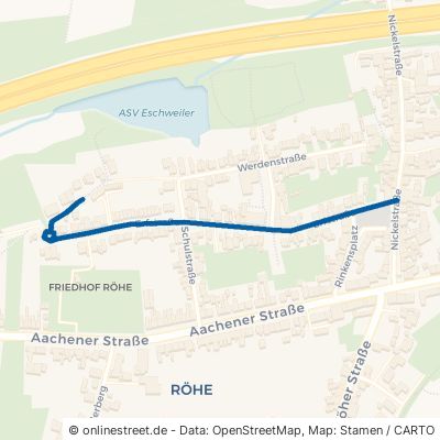 Erfstraße Eschweiler Röhe 