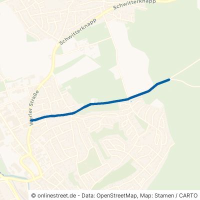 Stiftstraße Menden (Sauerland) Mitte 