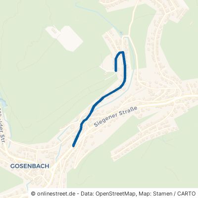 Friedhofstraße Siegen Gosenbach 