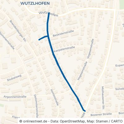 Ardennenstraße Regensburg Konradsiedlung-Wutzlhofen 