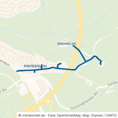 Bremecker Weg Lüdenscheid Piepersloh 