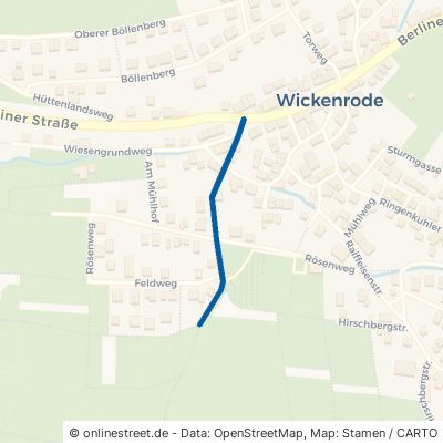 Buchbergstraße Helsa Wickenrode 