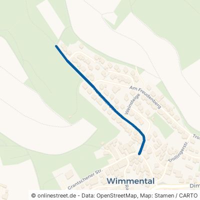Hölzerner Straße Weinsberg Wimmental 