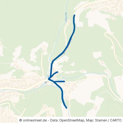 Hagenbruck 77883 Ottenhöfen im Schwarzwald Ortsgebiet 