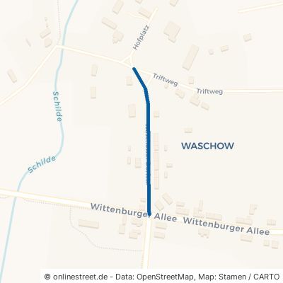 Waschower Dorfstraße Wittendörp Waschow 