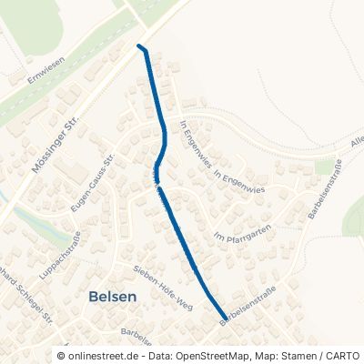 Öschlestraße Mössingen Belsen 
