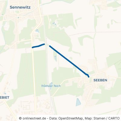 Sennewitzer Landstraße Halle Seeben 
