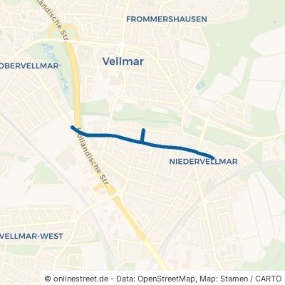 Obervellmarsche Straße Vellmar Niedervellmar 