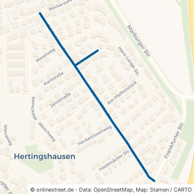Schönfelder Straße Baunatal Hertingshausen 