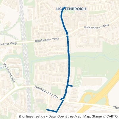 Lichtenbroicher Weg Düsseldorf Lichtenbroich 