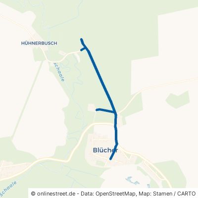 Waldmühlenweg Besitz Blücher 
