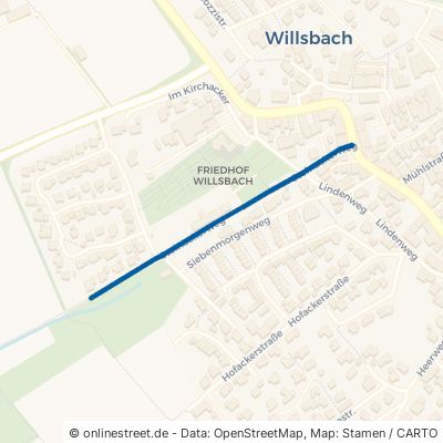Steinackerweg Obersulm Willsbach 