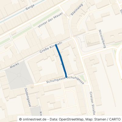 Rittergasse Gera Innenstadt 