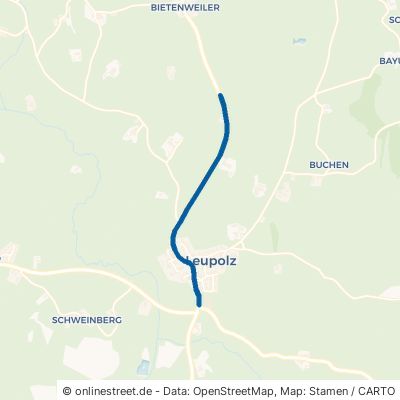 Kißlegger Straße Wangen im Allgäu Leupolz 