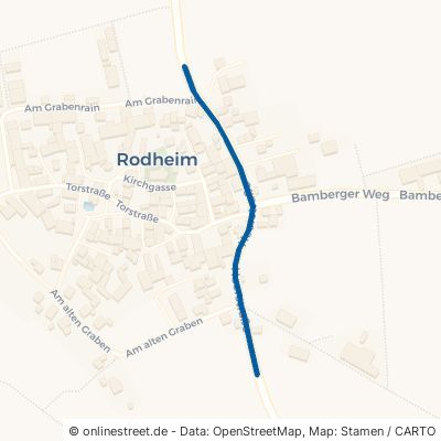 Heerstraße Oberickelsheim Rodheim 