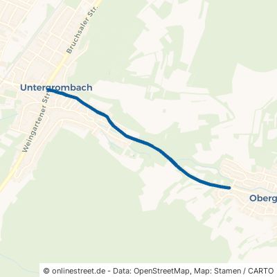 Obergrombacher Straße Bruchsal Untergrombach 