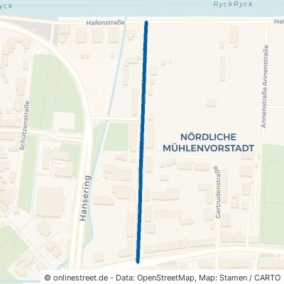 Marienstraße Greifswald Nördliche Mühlenvorstadt 
