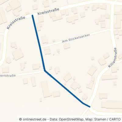 Neue Straße Kalbach Eichenried 