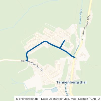 Karl-Marx-Straße Muldenhammer Tannenbergsthal 