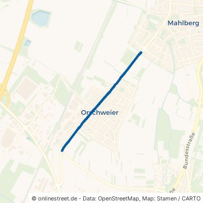 Hauptstraße Mahlberg Orschweier Orschweier