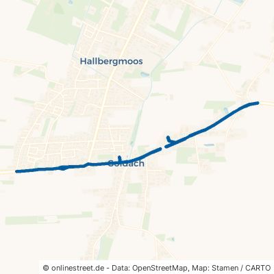 Hauptstraße Hallbergmoos Goldach 
