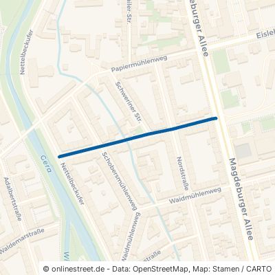 Storchmühlenweg Erfurt Andreasvorstadt 