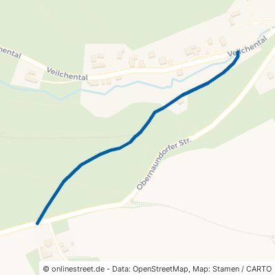 Kirchweg Rabenau Obernaundorf 