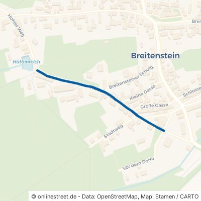 Hüttenstraße Südharz Breitenstein 