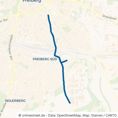 Berthelsdorfer Straße Freiberg Zug 