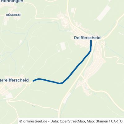 Oberreifferscheider Straße Hellenthal Reifferscheid 