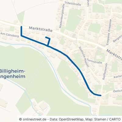 Westliche Gleisbergstraße Billigheim-Ingenheim Billigheim 