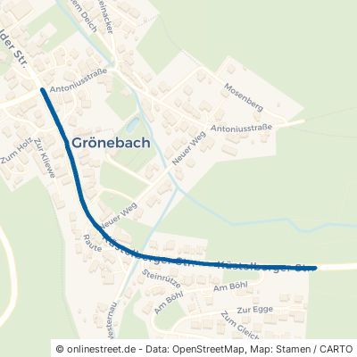 Küstelberger Straße Winterberg Grönebach 