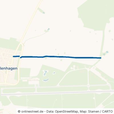 Feldweg Trollenhagen - Neverin Trollenhagen 