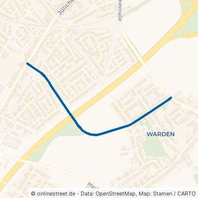 Wardener Straße Alsdorf Warden 