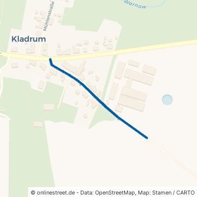 Kossebader Weg Zölkow Kladrum 