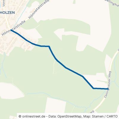 Dreisborner Weg Arnsberg Holzen 