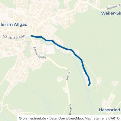 Hausbachstraße Weiler-Simmerberg Weiler 